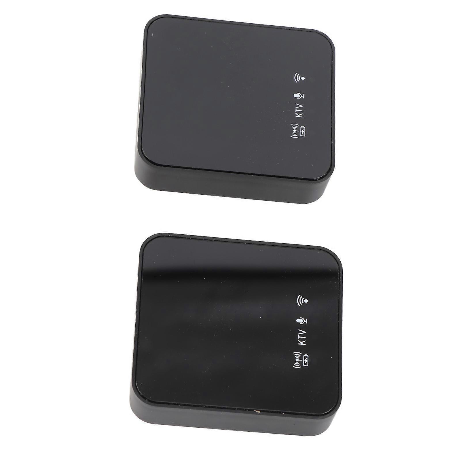 Wireless Microphone Noise Canceling LED Display Lapel Microphone for Live Broadcasting Recording