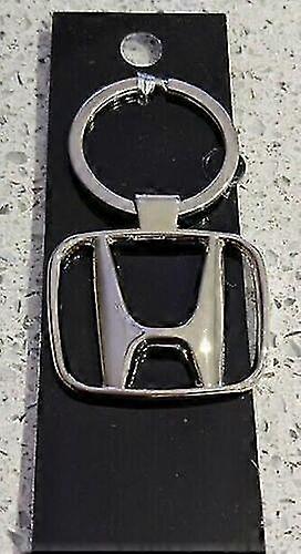 ホンダ車のロゴキーリングメタルキーホルダーシルバーキーホルダー