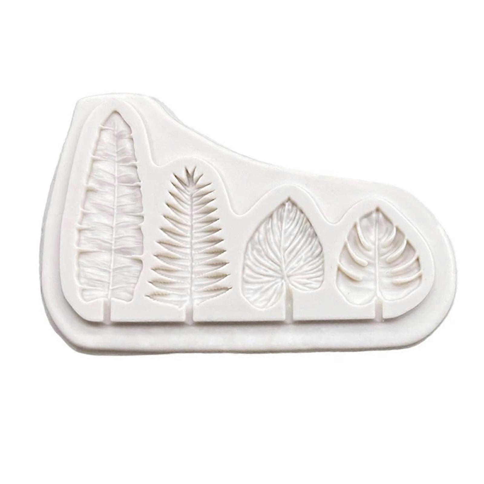 3D Fondant for Palm Leaf Shape Chocolate Candy Molds Polymer Craft Art DIY Mold