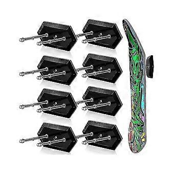 8er-Pack Skateboard-Wandhalterung mit Schraube schwimmender Skateboard-Aufhänger Skateboard-Halterung hängend Skatebo Das Beste