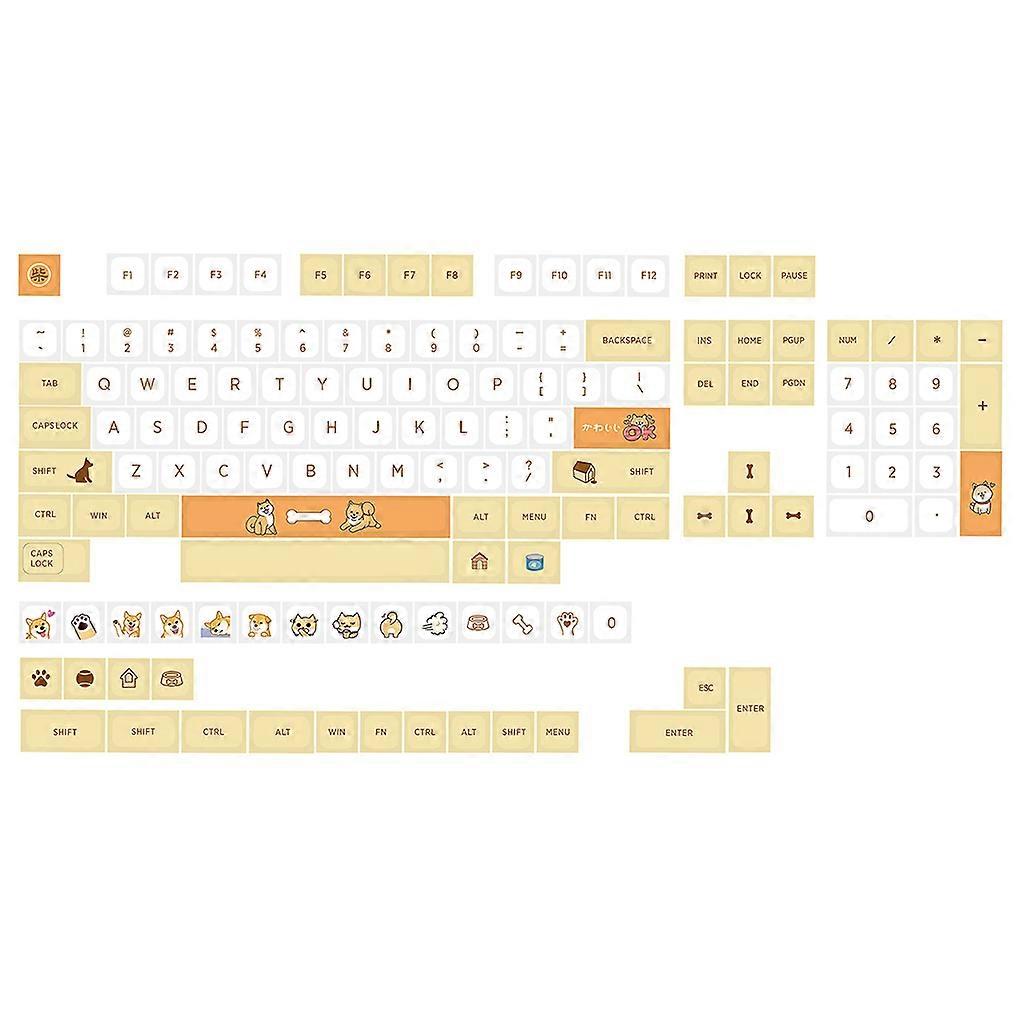 Keycap Dye Sublimation QX Profile Mechanical Keyboard PBT Keycap 139Keys/Set