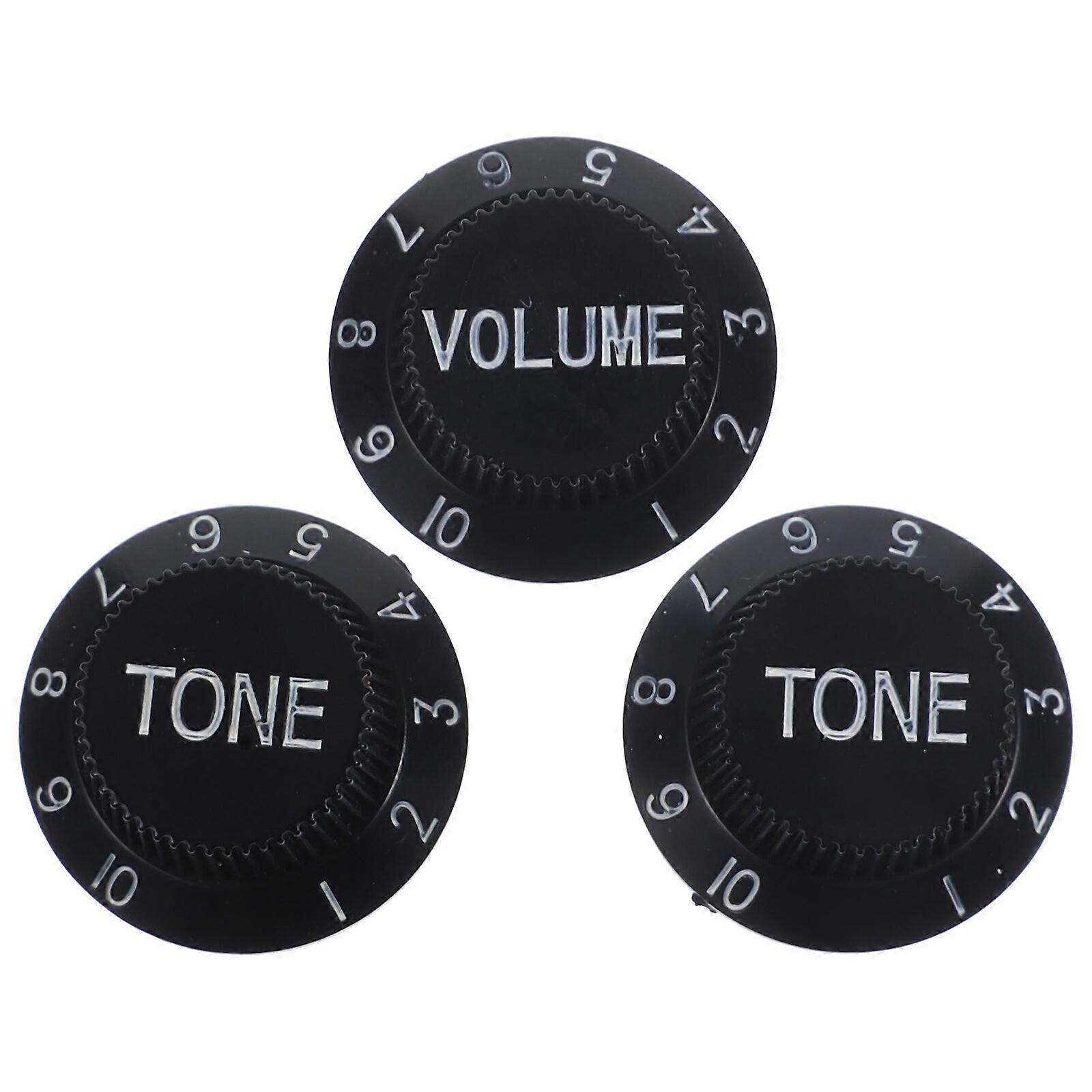 3pcs Electric Guitar Volume Knobs Replacement Volume and Tone Knobs for Electric Guitar