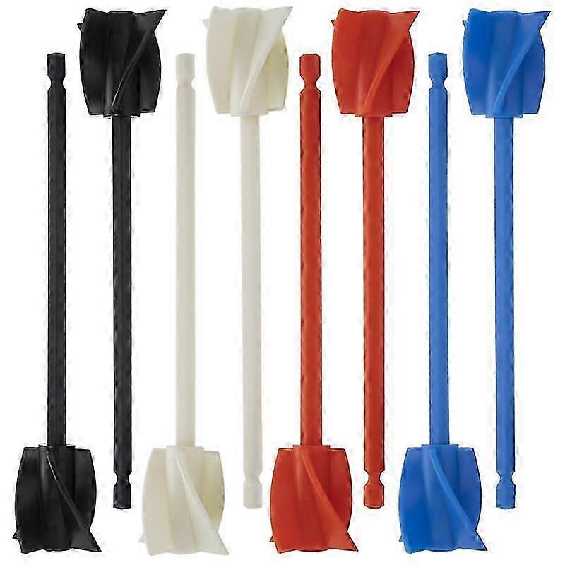 8pcs Resin Mixer Paddles, Epoxy Mixer Attachment For Powerful Mixing, Reusable Paint Mixer, Paint Stirrer Attachment