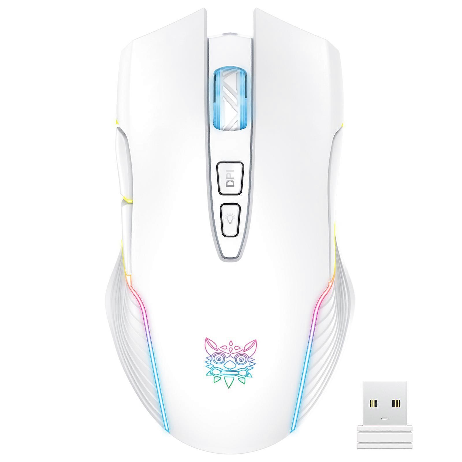 2.4G Wireless Gaming Mouse 7 Key RGB Backlit Pc Gamer Mouses 3600 DPI Keyboard Computer Mouse Rechargeable Mice Onikuma CW905