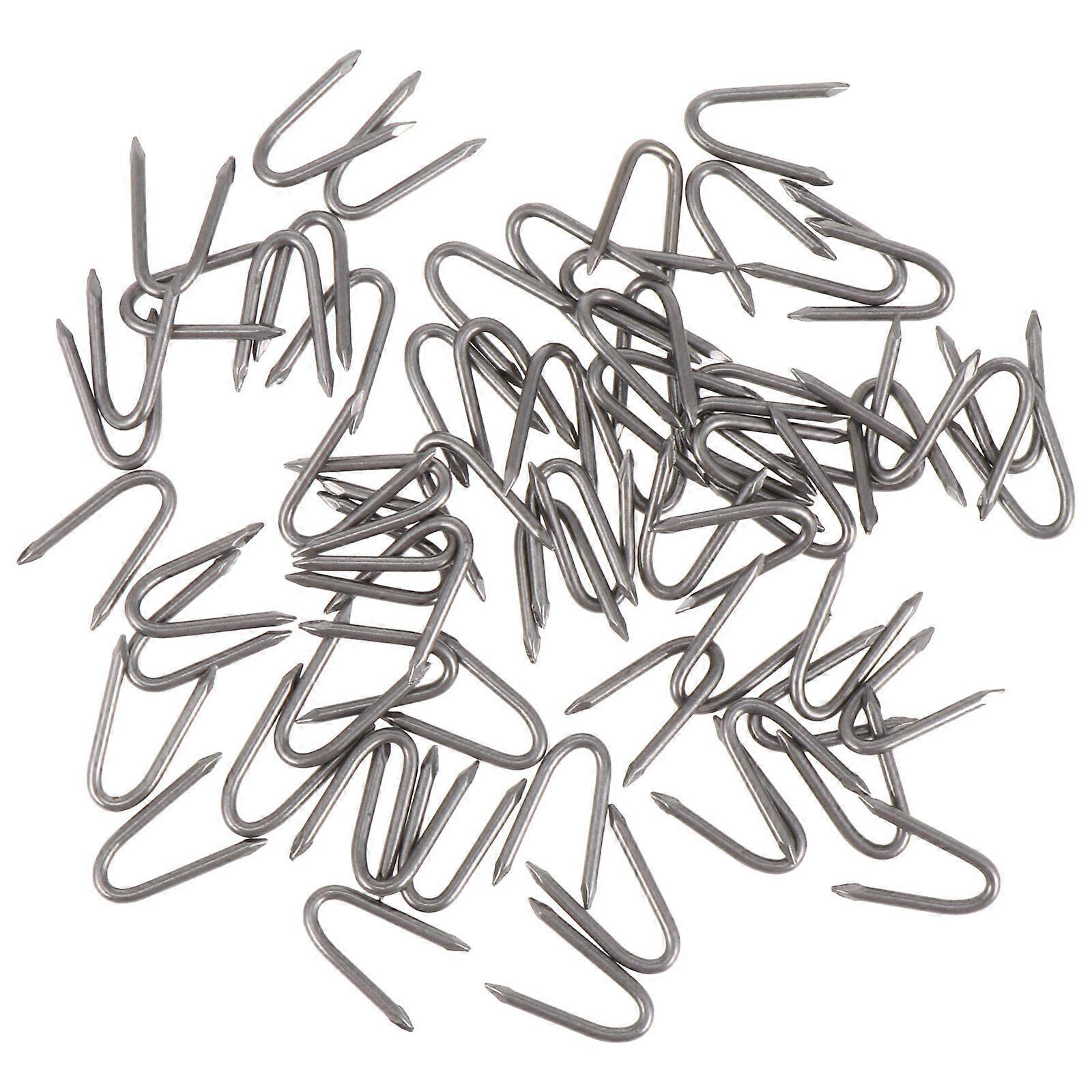 70pcs Iron Garden Pile U-Shaped Nails Fixing Turf Tool for Fixing Fencing