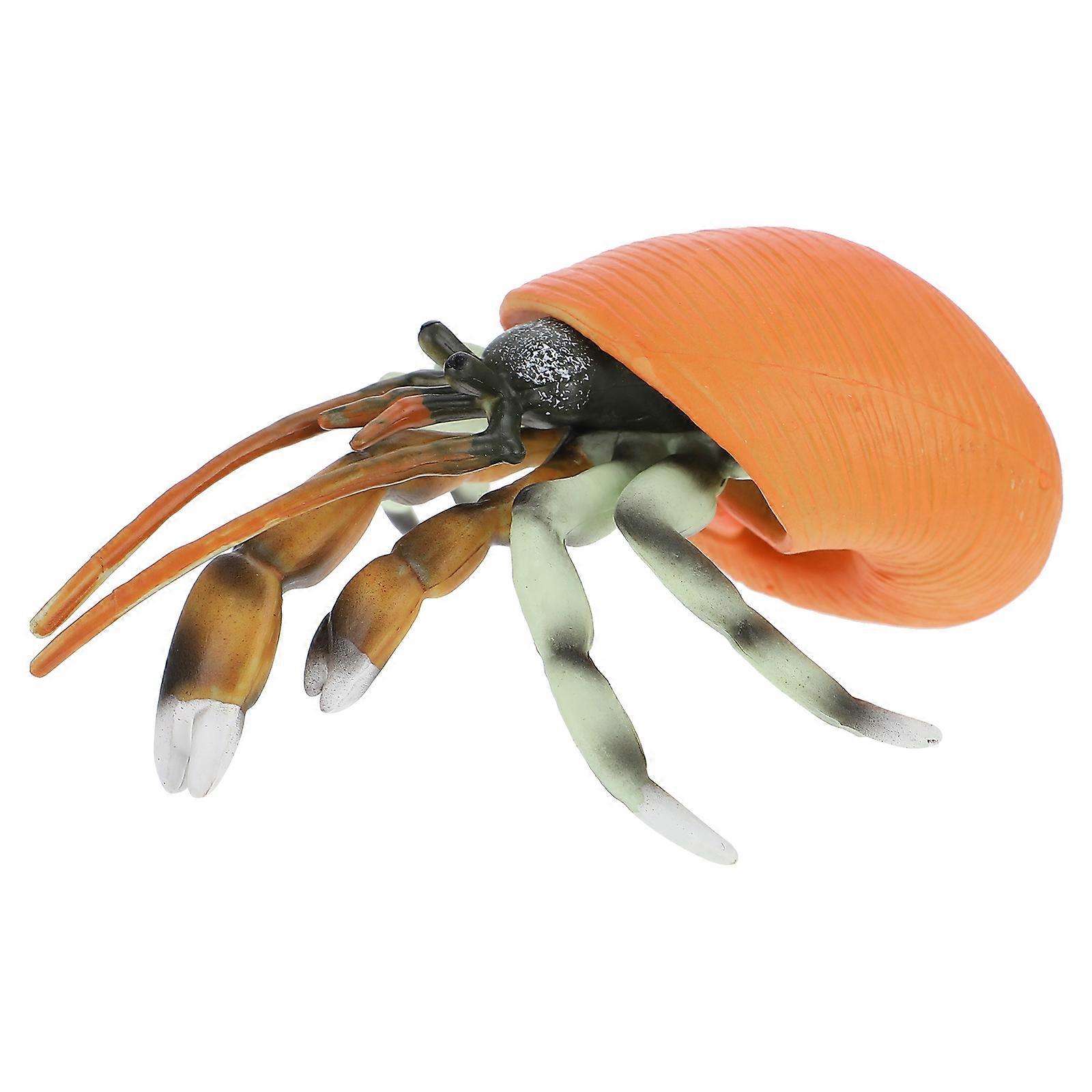 Simulation De crabe ermite Modèle enfants Simulation Modèle animal marin Faux jouet de crabe ermite