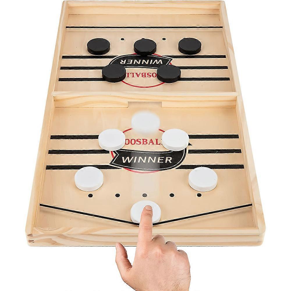 Catapult Hockey Wooden Board Game Parent-child Interaction 2 Players Games Gifts