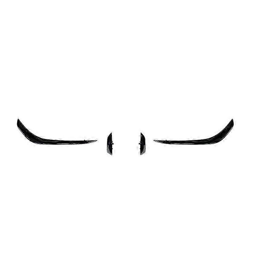 Front Bumper Spoiler compatible with CLA45 C118 2020 2021 Glossy Black Bumper Spoilers Fog Lights Decorative Co