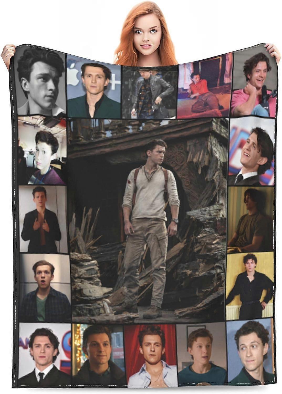 bløde tæpper fotos tæppe til sofa sovesofa ultra-blød mikro flannel kaster jul fødselsdagsgave indendørs boligindretning (40x50inch)