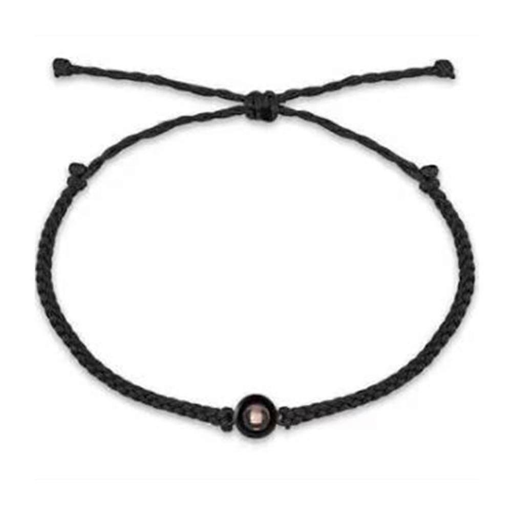 Projection Charm Bracelet Couples Adjustable Braided Rope Bracelets