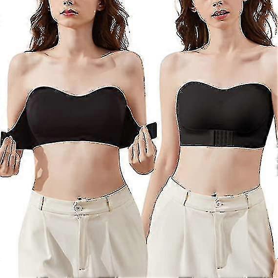 Kvinders lingeri stropløs frontspænde løft op bh