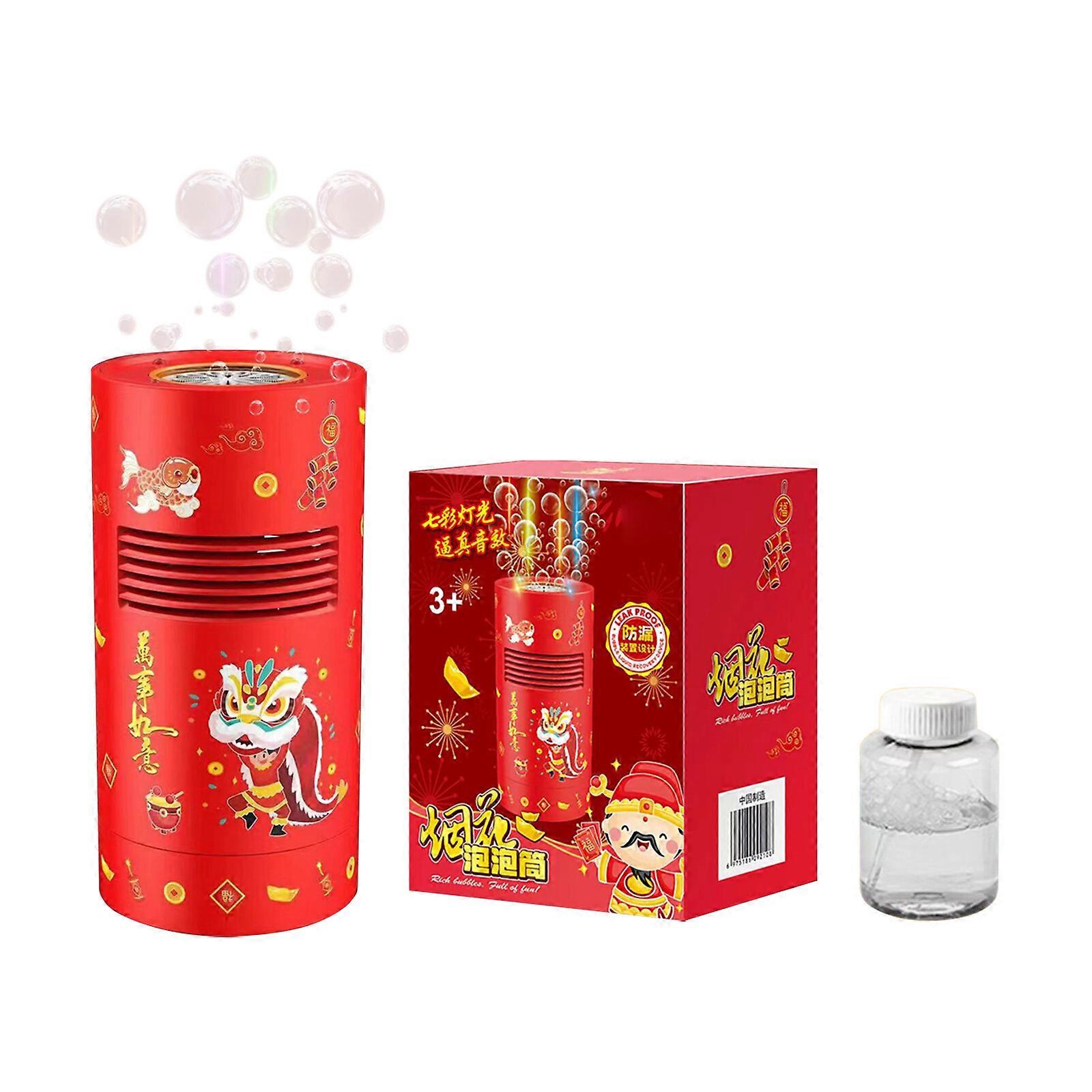 Machine à bulles de feux d'artifice amusante, jouet de Nouvel An pour enfants, cadeau pour la maison, le jardin, décoration de fête, 100 % neuf