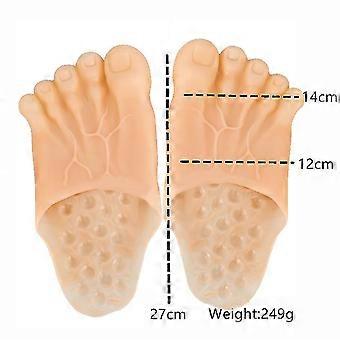 Regalo Feste Pantofole Piedi Di Hulk - Per Costume Halloween, Verde, Taglia Unica, In Vinile Accessorio Cosplay Gigante - 6