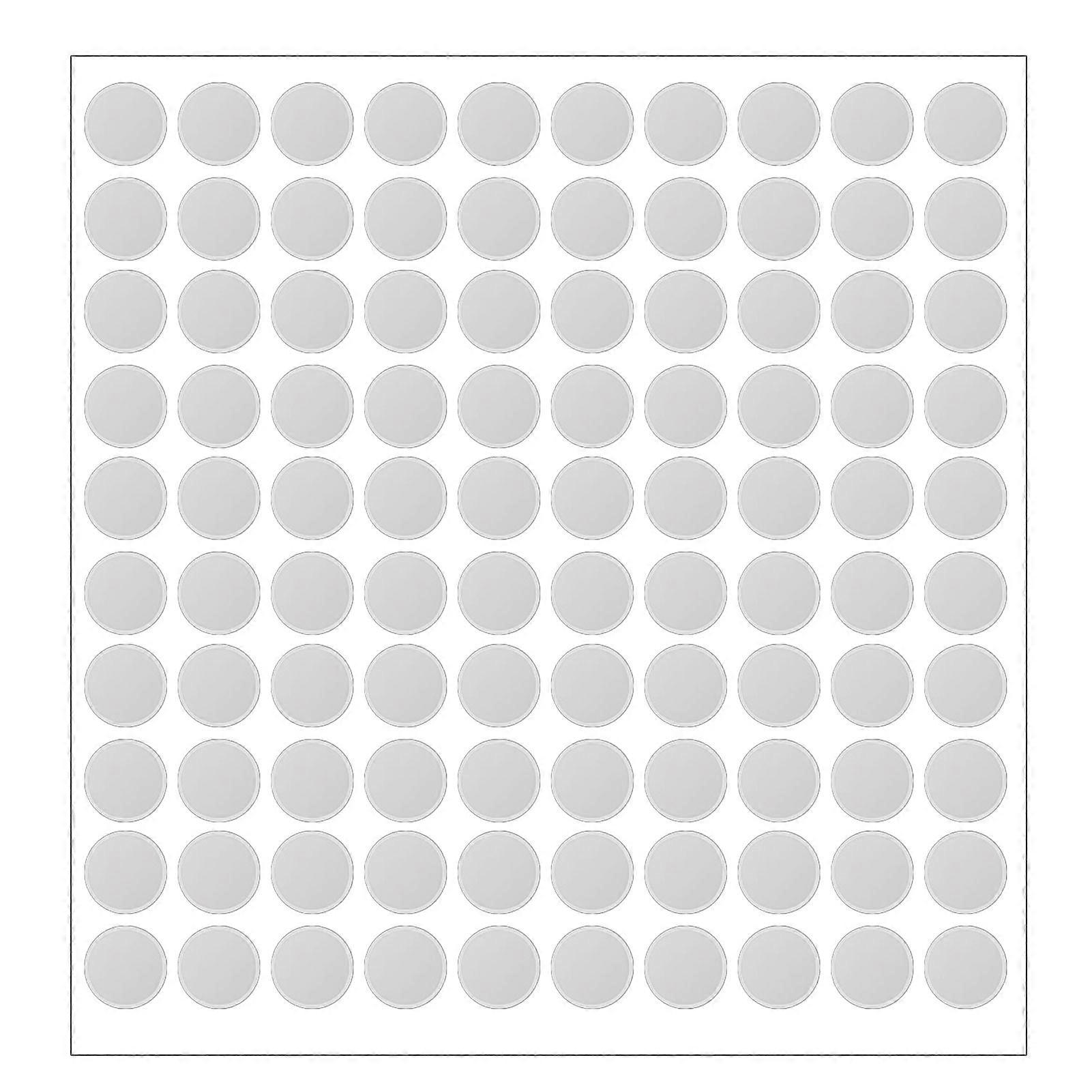 100Pcs Clear Double Sided Sticky Dots High Transparency Strong Viscosity Removable No Trace Widely Used DIY Adhesive Dots Jikaix