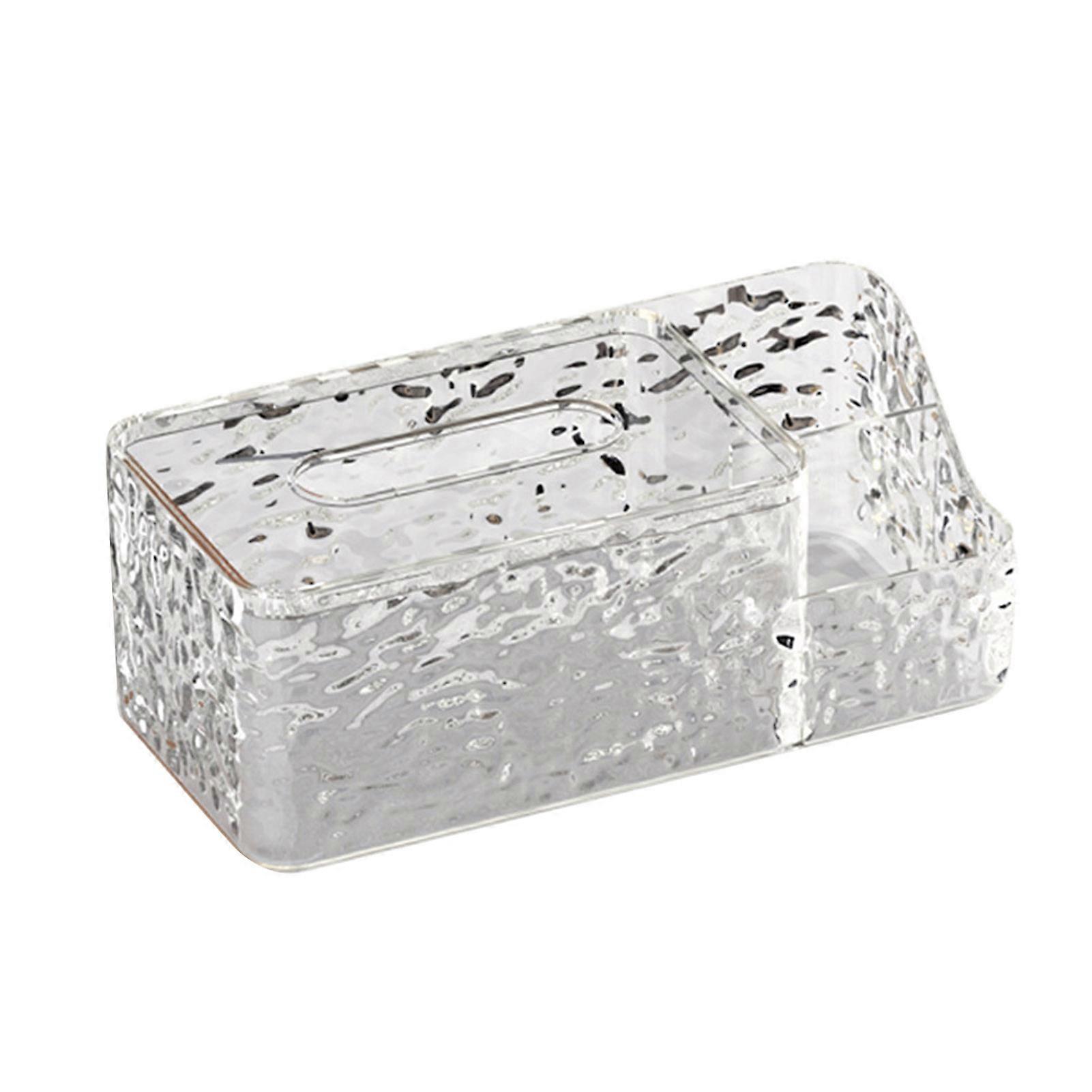 Tissue Box Paper Towel Holder Large Capacity Smooth Edge Burr-Free Luxury Style Paper Dispenser Desktop Decoration Jikaixiang