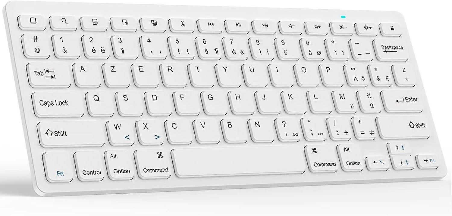 French wireless keyboard, Bluetooth keyboard for tablet, compatible with Windows/Android/iOS/,Samsung, etc.