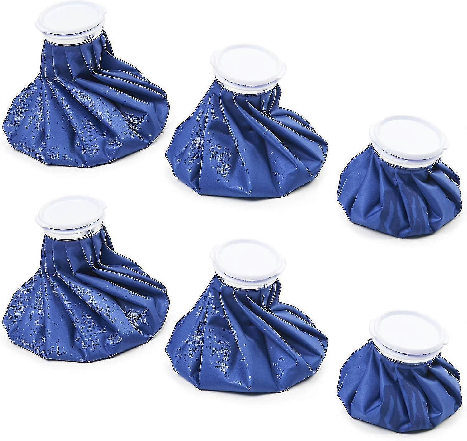 6 Pcs Ice Pack - Cool Pack With Screw Cap - Reusable, Refillable Bag