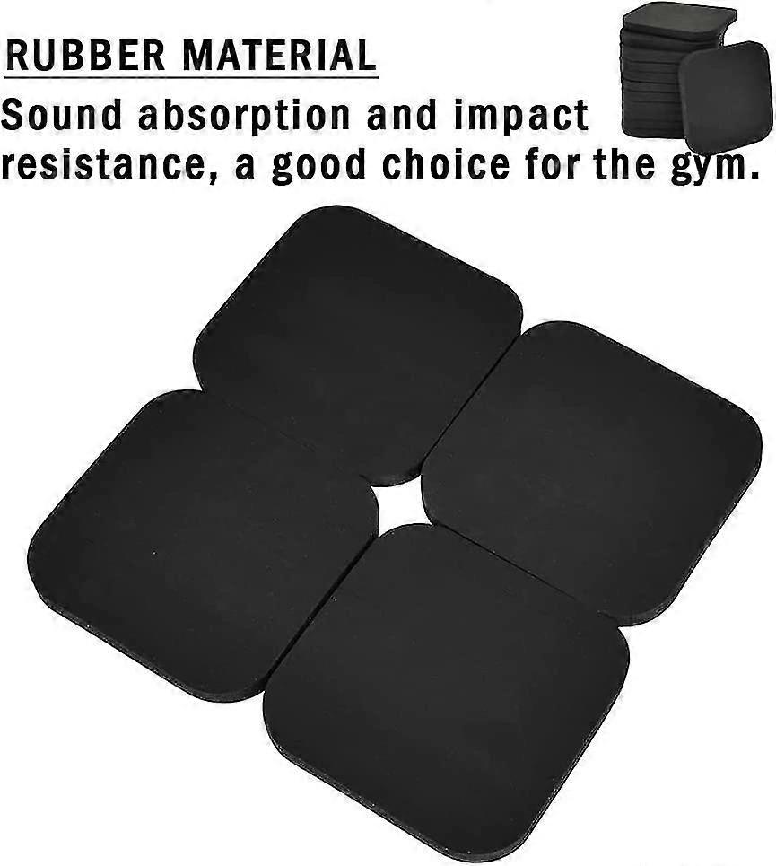 جهاز المشي امتصاص الصدمات حصيرة المطحنة حصيرة المطاط معدات صالة الألعاب الرياضية الحصير الأسود المنزل المضادة للاهتزاز عزل الصوت وسادة أرضية سميكة ل Treadmillbla