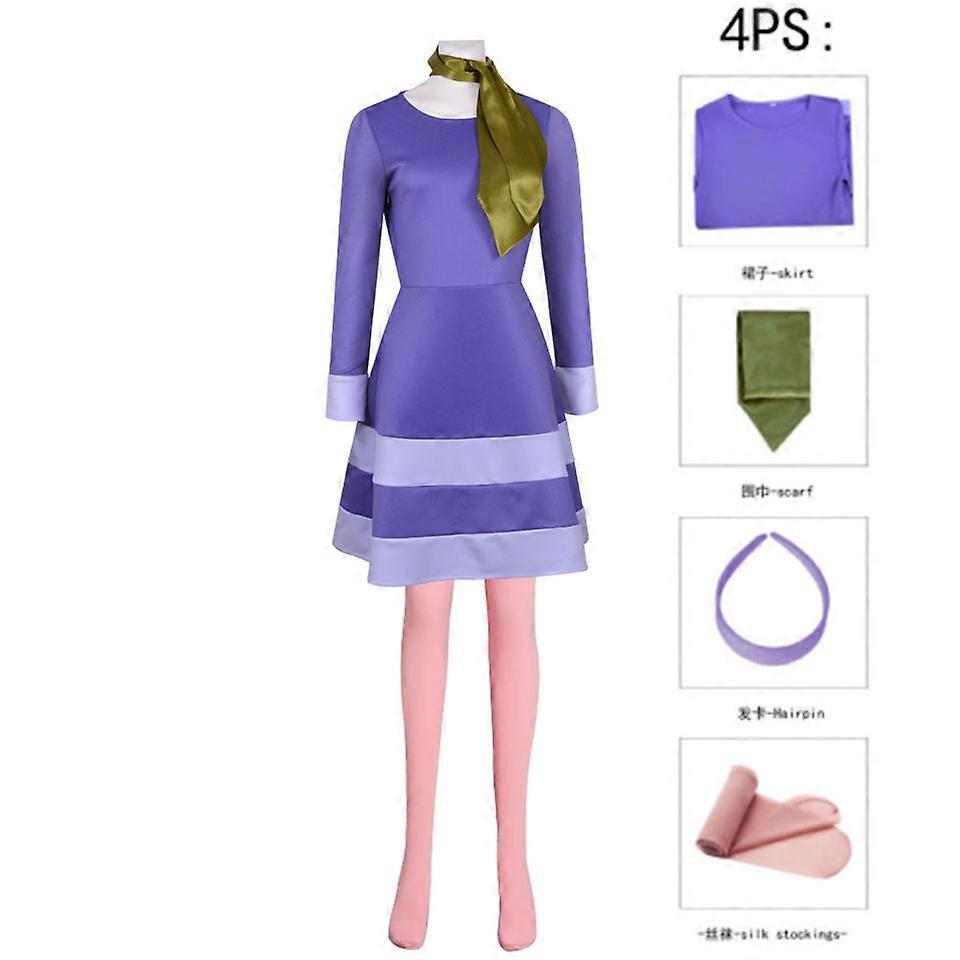 CosDaddy Velma Daphne Cosplay jelmez Női ing Szoknya Paróka öltönyök Felnőtt férfiak Bozontos ing nadrág öltönyök Halloween Farsangi jelmez