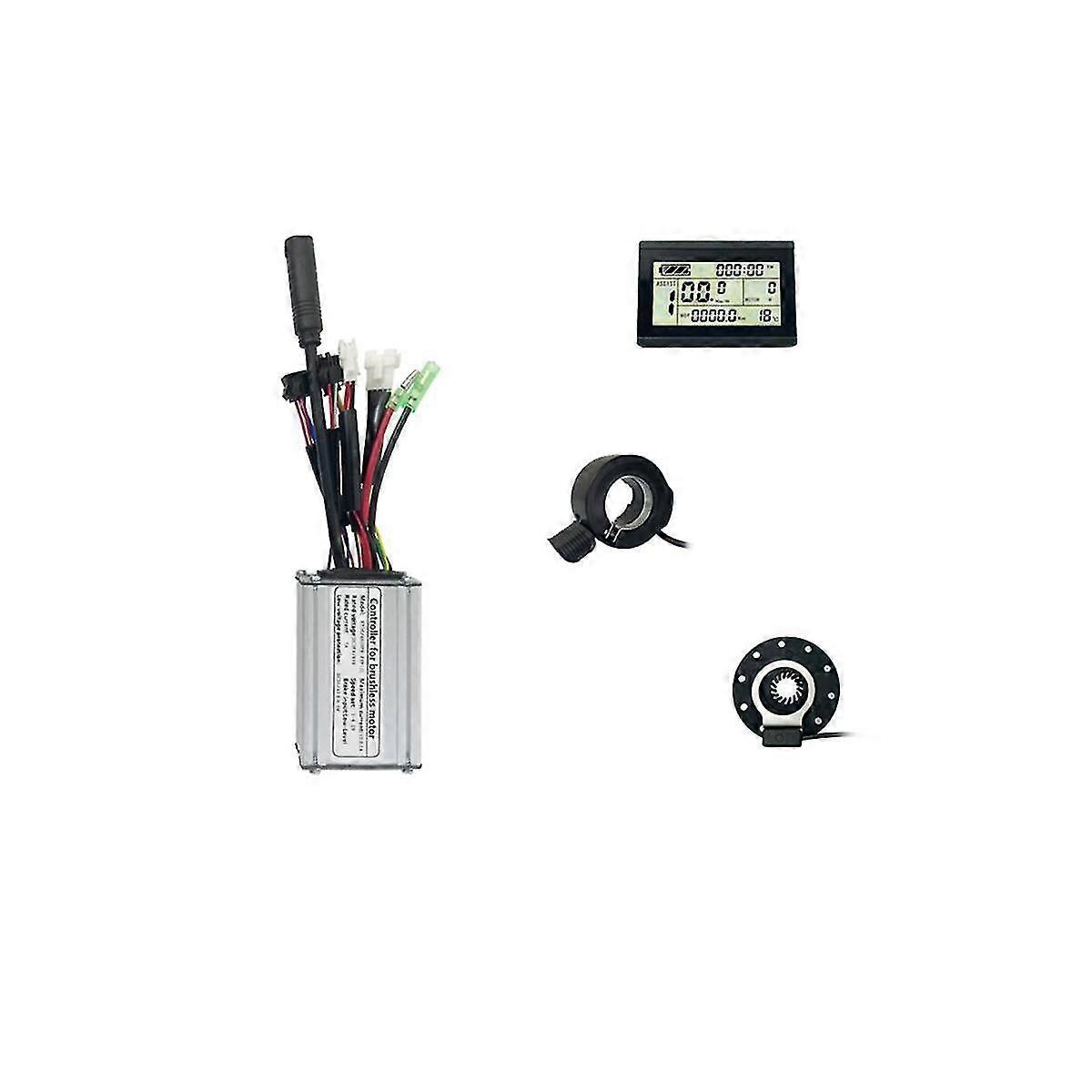 36v 48v 250w Electric Bicycle 15a Sine Wave Common Head Controller With Lcd3u Meter Electric Bicycle Light Display