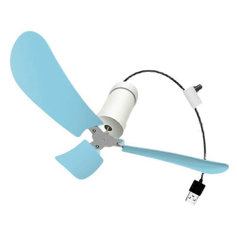 USB Ceiling Fan with Speed Control Switch Hanging Fan for Bedroom Dorm Camping