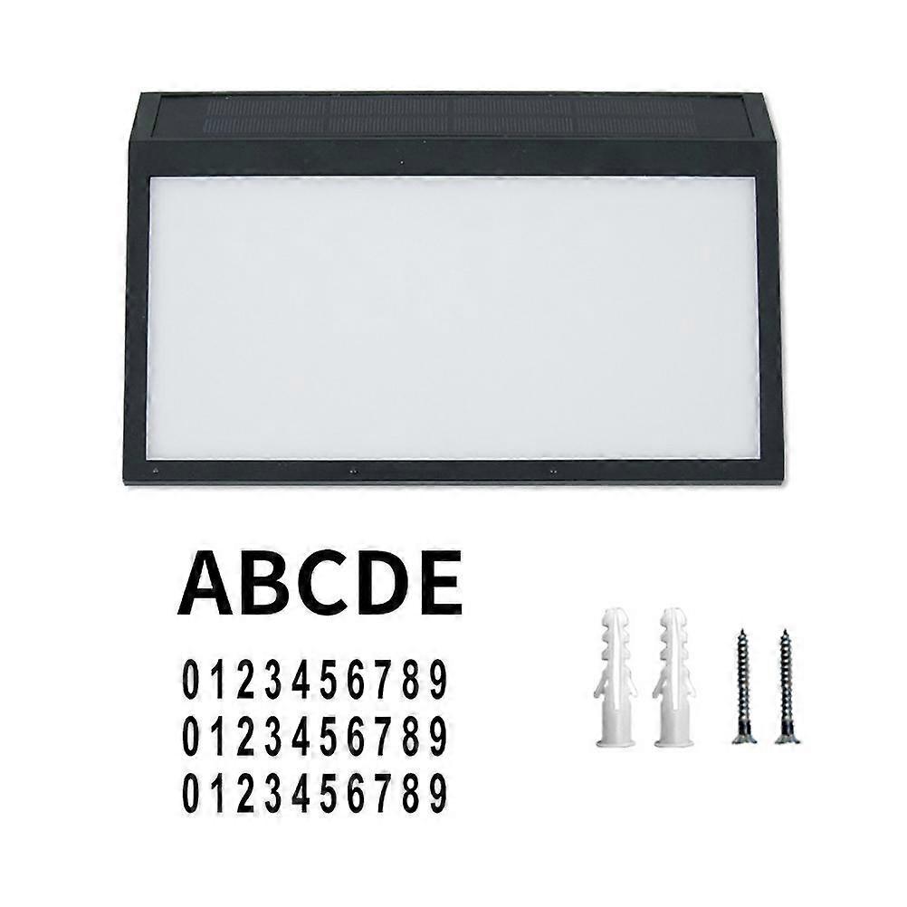 Lighted House Numbers Solar House Numbers Sign Plaque Waterproof LED Address Sign