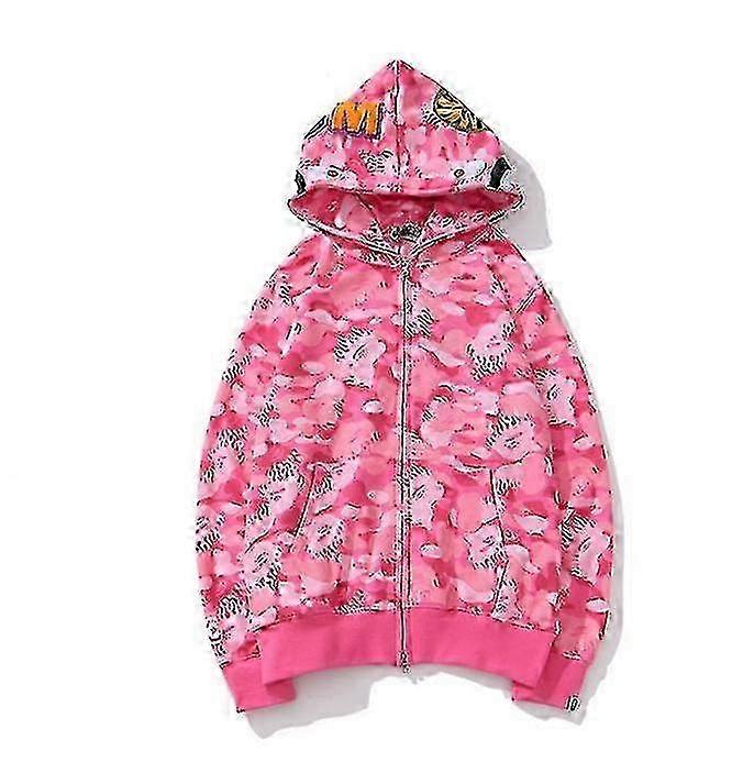 Shark Head Ape Head Zipper Top Color Maglione completo 3d Sweater Zipper Felpa con cappuccio