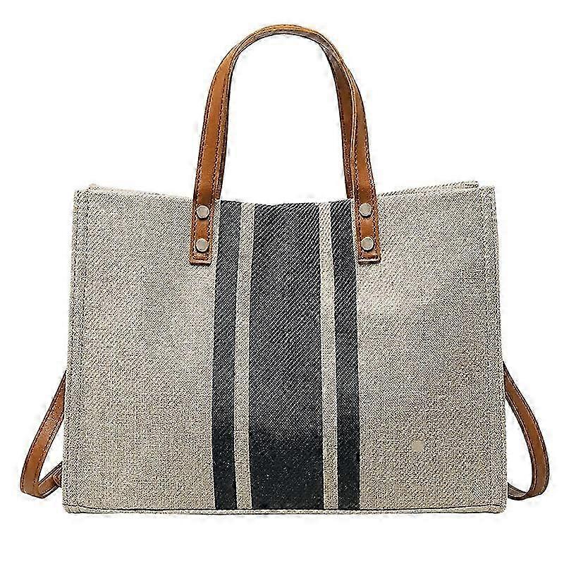 Casual Professional Striped Simple Women's Bag Handbag Shoulder Bag Multi-purpose Large Capacity