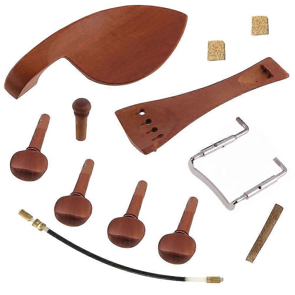 12Pcs 4/4 Violin Fiddle Tuning Pegs Endpin Tailpiece Fittings Luthier Tools Set g20242274577