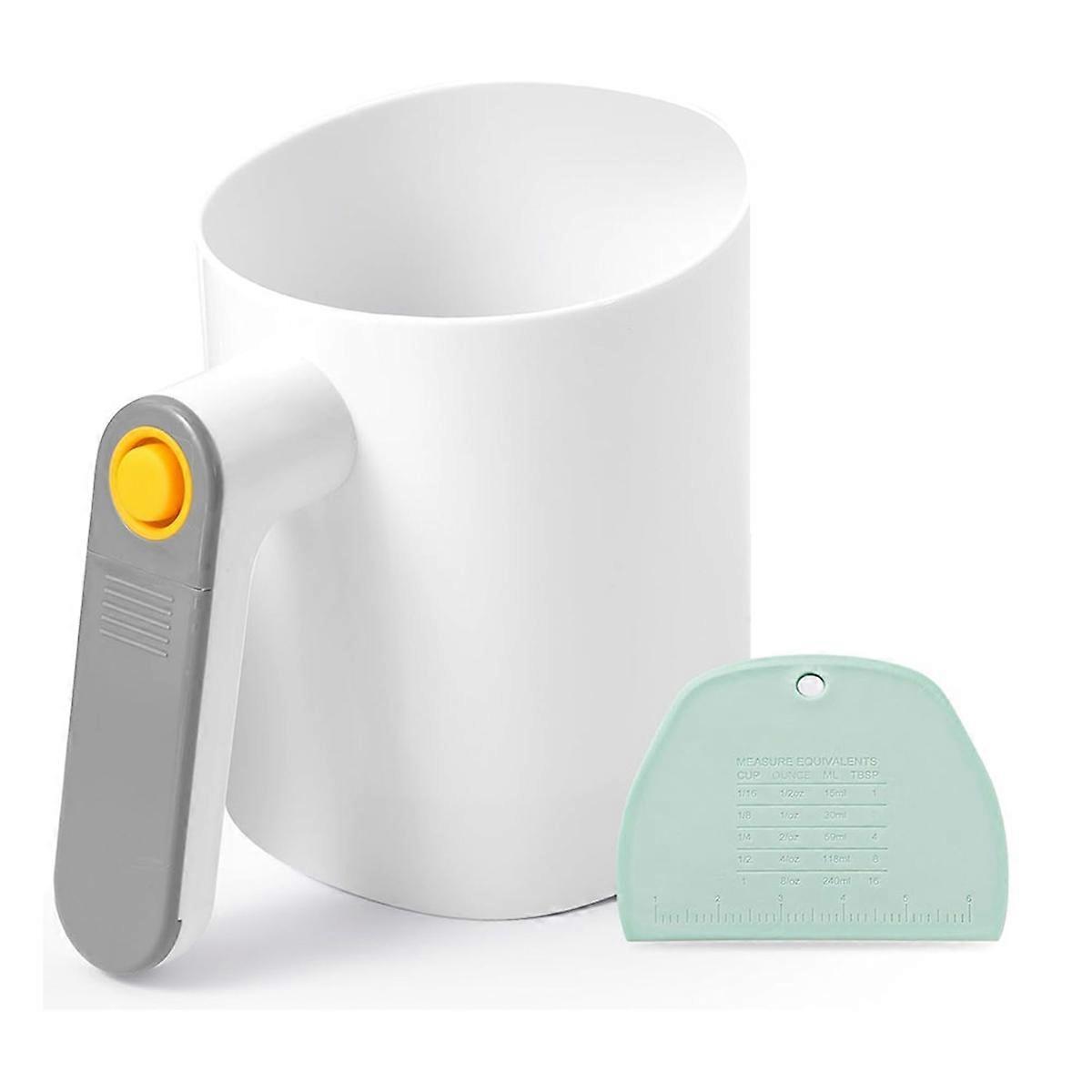 Electric Flour Sifter, Battery Operated Flour Sifter for Baking with Dough Scraper Ergonomical Handle Flour Sieve