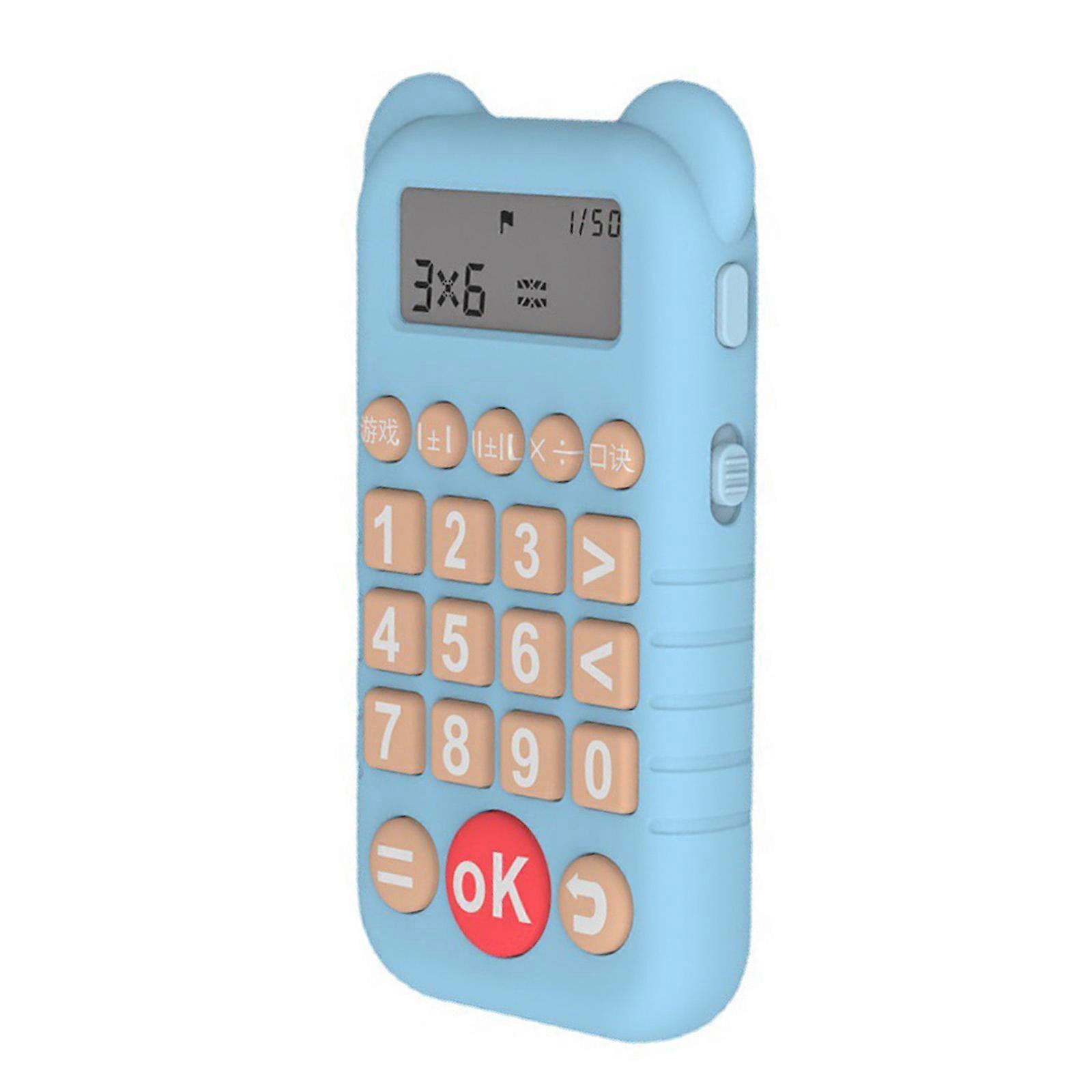 Educational Toy Chinese/English Voice Math Toy for Children with Addition, Subtraction, Multiplication & Division  Blue