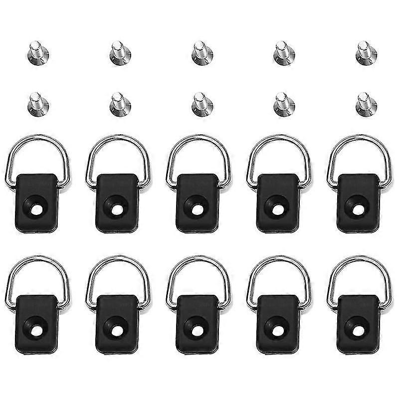 10pcs Kayak Boat Canoe D Ring Safety Deck Loop Mounting Tie Down Kit For Fishing Rigging Sailing Ca