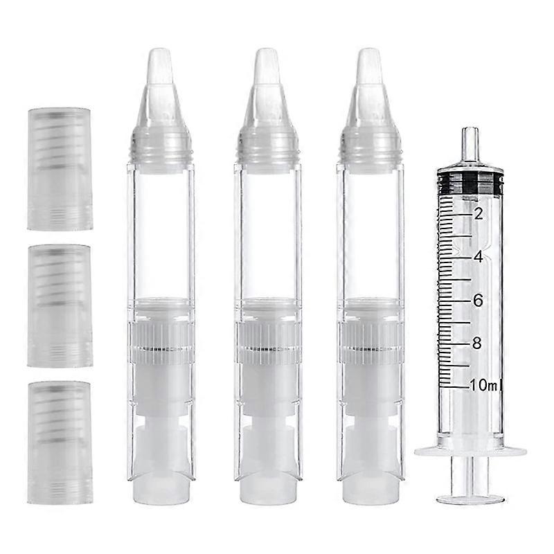 3PCS Touch Up Paint Pens 6ML Refillable Leak-Proof Paint Brush Pen with Injector Wall Repair Kit fo
