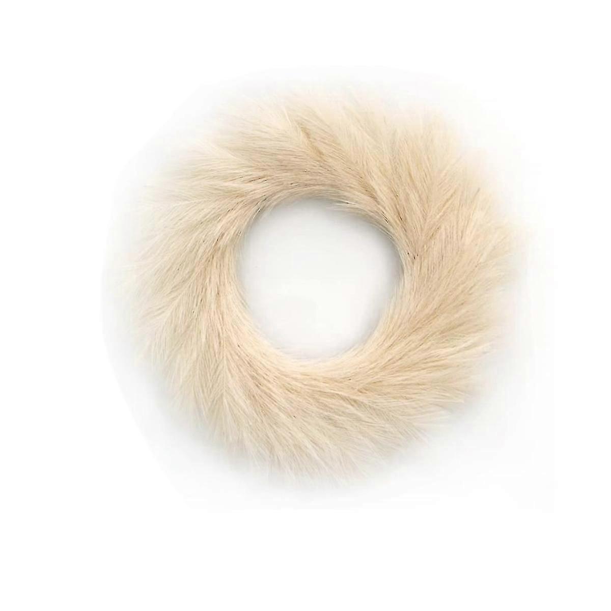 إكليل عشب بامباس اصطناعي ، 22 بوصة فو بامباس ديكور عشب بوهو زخرفة (بيج)