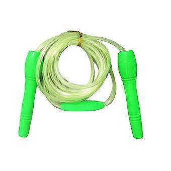 Adjustable Glowing Skipping Rope Glow in The Dark Jump Rope for Adults Kids Children Grreen