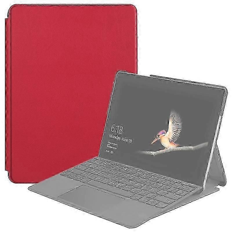 Microsoft Surface Go 2 / Surface Go Voltajı Elastik Doku için Yatay Flip Deri Kılıf Tutuculu (kırmızı)