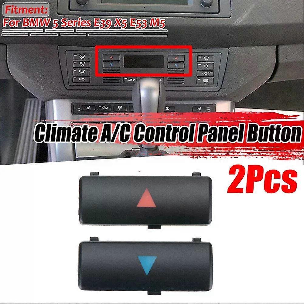 Car Air Conditioning Panel Buttons For BMW E53 E39 M5 Replacement Climate A/C Control Up & Down Button Auto Interior Accessories