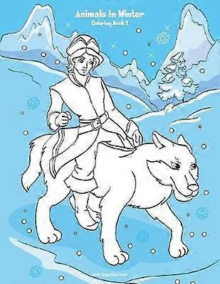 Animals in Winter Coloring Book 2