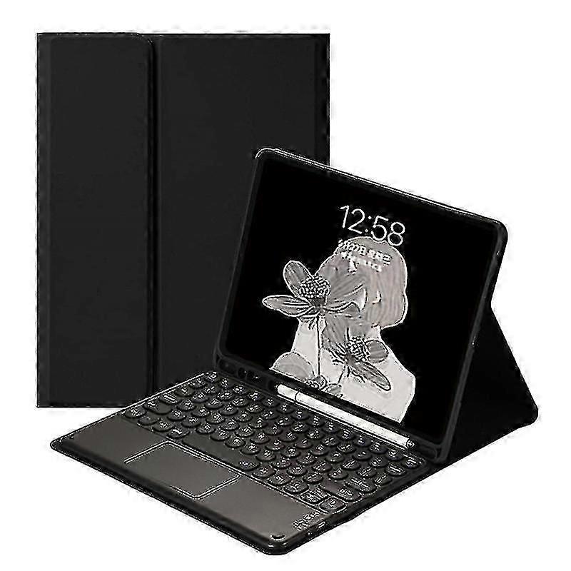 Smart Case With Cute Round Key Color Touch Keyboard For Samsung Galaxy Tab S6 Lite 10.4 Inch Christmas Gift
