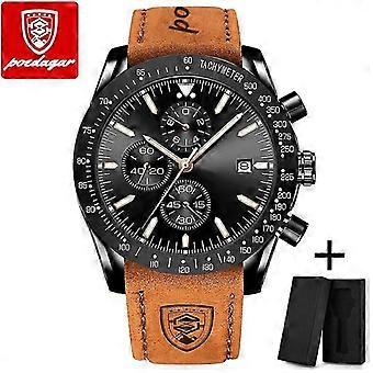 Poedagar Watches For Men With Sport Silicone Chronograph Blue Men Wrist Watches Waterproof Relogio Masculino 2022