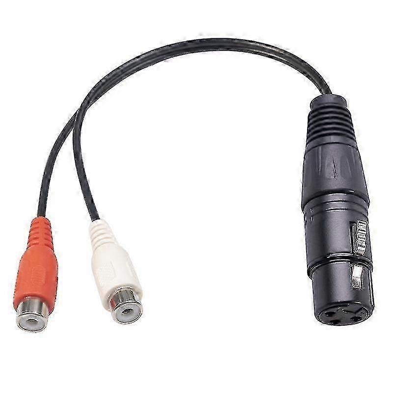 Xlr To Dual Rca Cable Xlr To Rca Y Splitter Cable 3 Pin Xlr Female To 2rca Female Amplifier Mixing-haoyi
