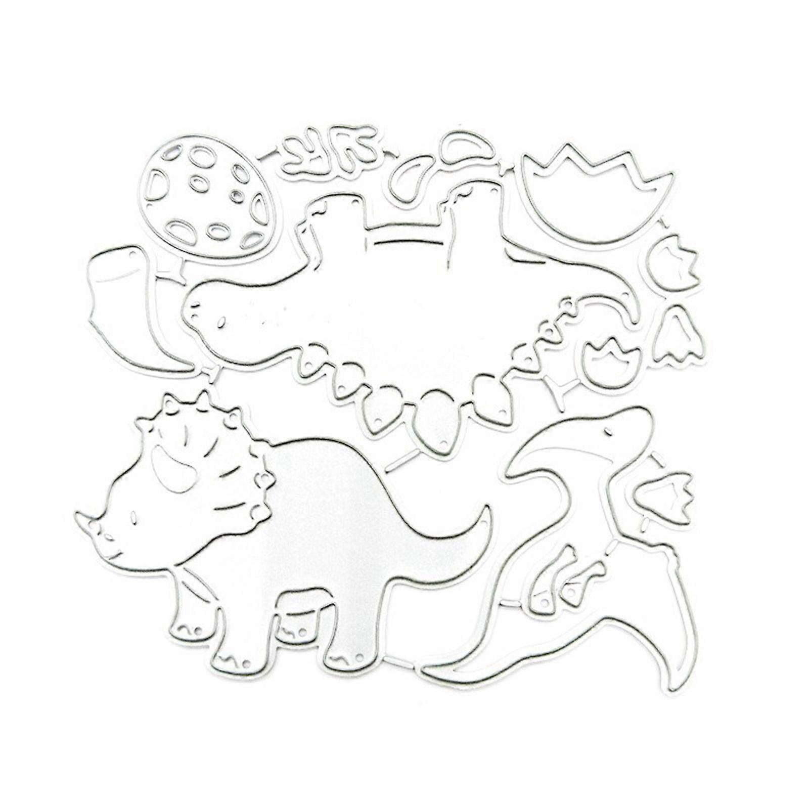 Metal Die Cuts Dinosaur Embossing Stencil Cutting Dies for Card Making Scrapbooking Paper Craft DIY Template Handmade