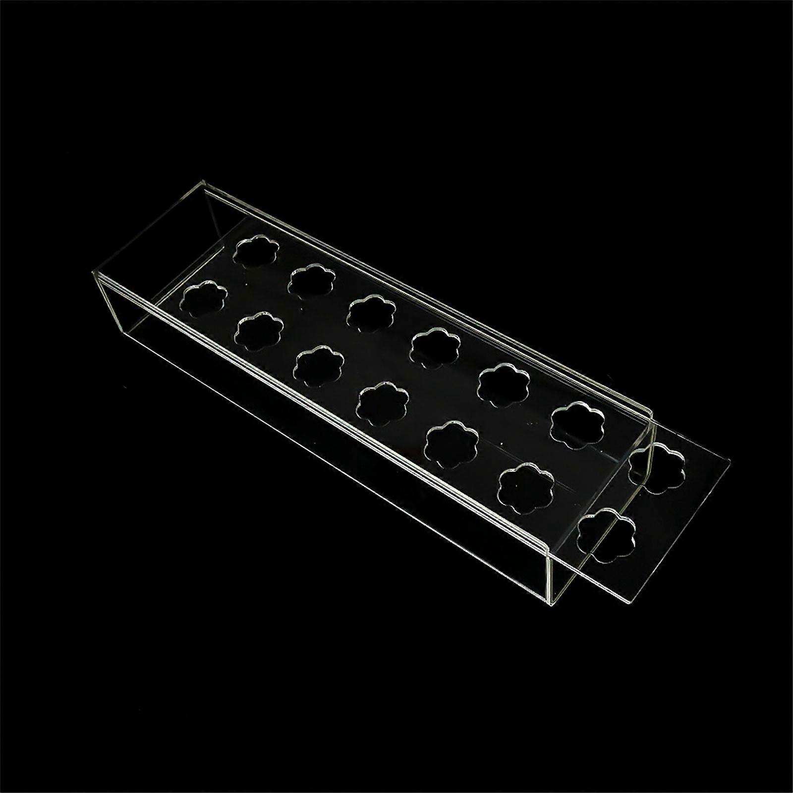 Rectangular Clear Acrylic Flower Vase Decorative Long Rectangle Rectangular Floral Centerpiece Party