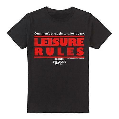 Ferris Bueller's Day Off Mens Leisure Rules T-Shirt