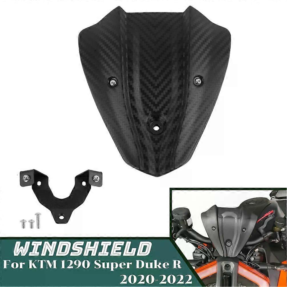 compatible forKTM 1290 Super Duke R RR 2020 2021 2022 Windshield Windscreen Motorcycle New Front Wind Deflector Shield Screen Airflow MAXP