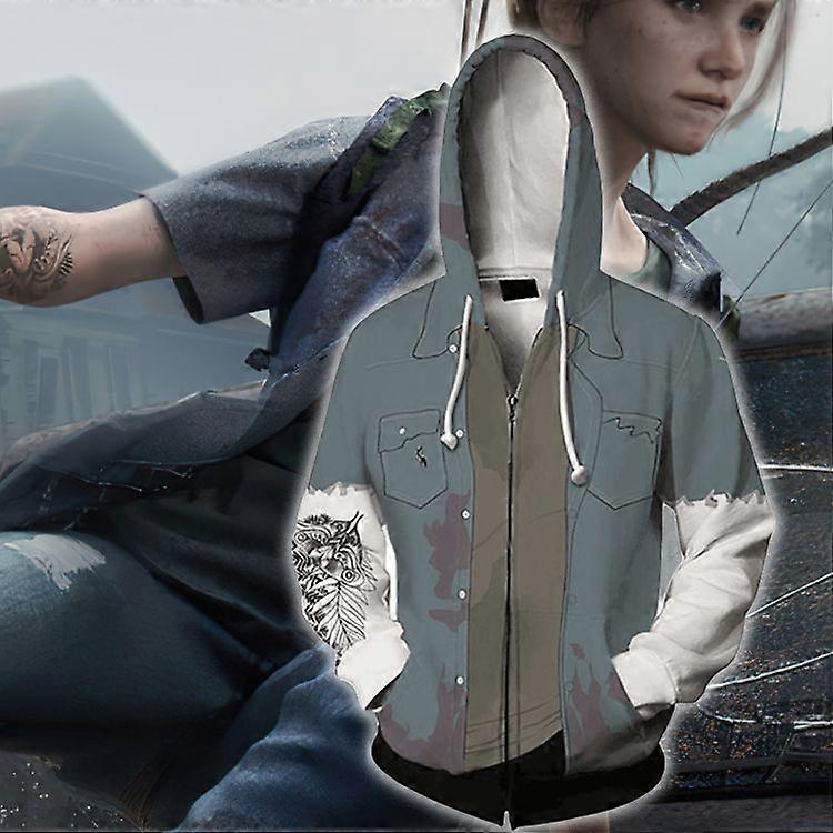 The Last of Us 2 Series Ellie Cosplay 3d Printed Casual Hooded Sweater