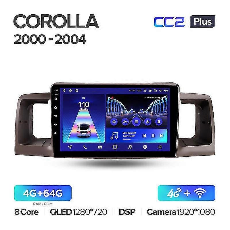 Cc2l Cc2 Plus For Toyota Corolla E130 E120 2000 - 2004 Car Radio Multimedia Video Player Navigation Gps Android No 2din 2 Din Dvd