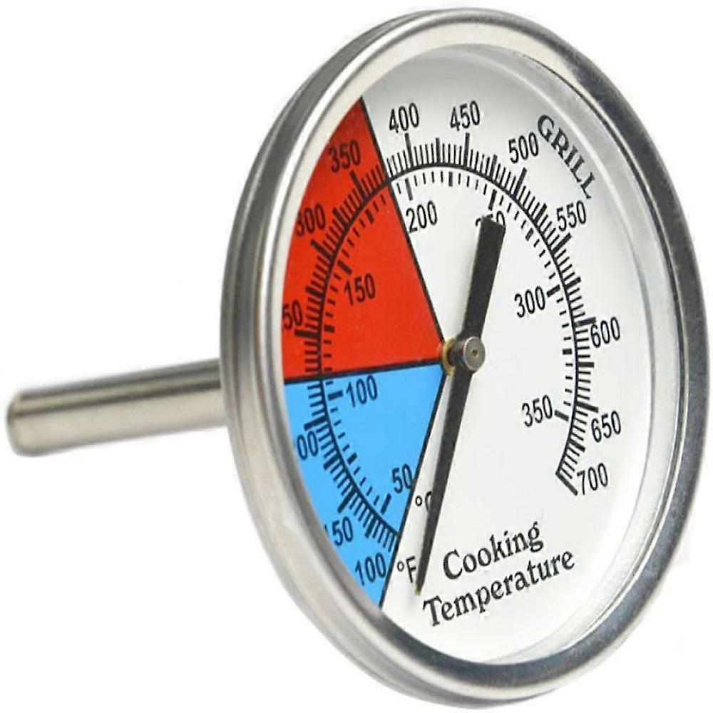 Grill Master's Essential: Stainless Steel Construction, Professional Grade Components Grill Thermometer for Precise Cooking Control