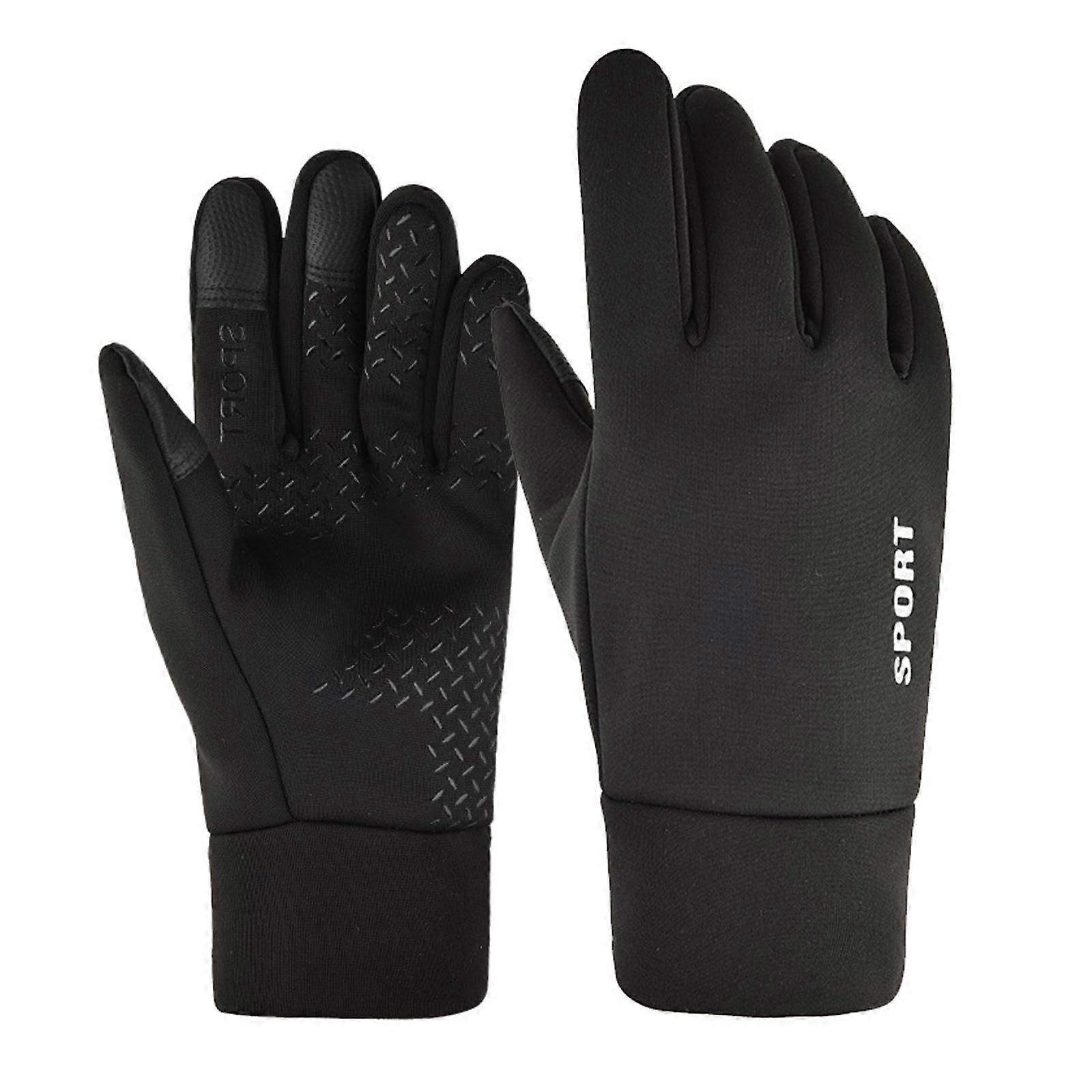 Cycling Gloves AntiSlip Winter Mittens for Outdoor Activities Riding Driving Style A