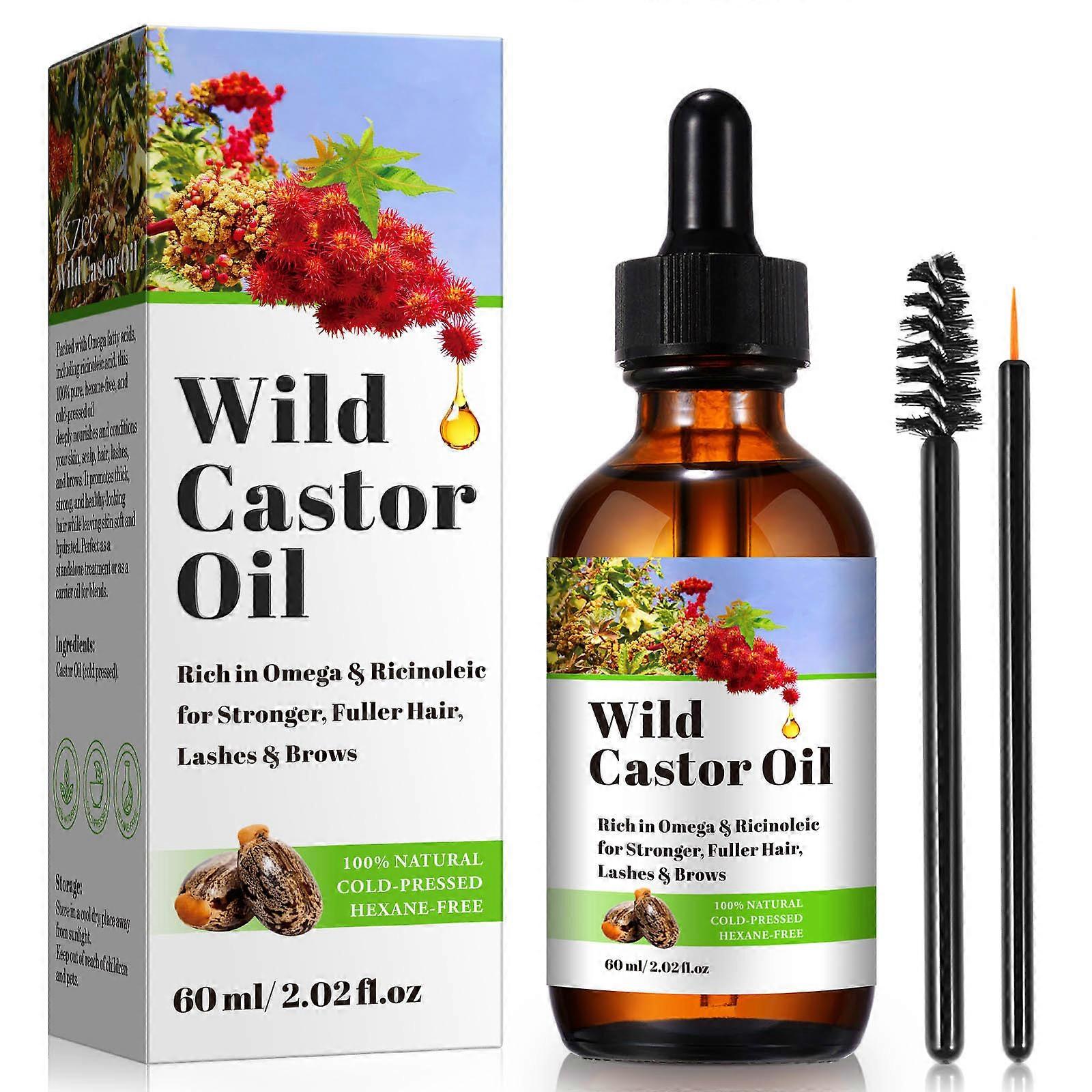 Castor Oil Natural Cold Press Massage Castor Oil Strong Hair Care Hair Castor Oil 60Ml